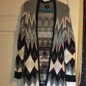 Chevron Heavy-Knit Sweater